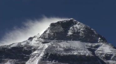 珠穆朗马峰喜马拉雅山脉雪山全景视频素材