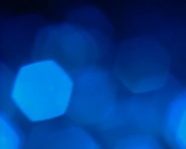 蓝色六角光斑亮斑动态特效视频素材