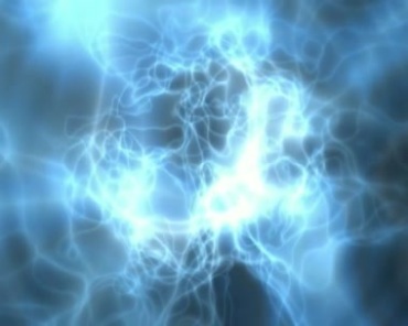蓝色光线流光放电能量线条动态特效视频素材