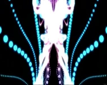 章鱼触角摆动动态灯光效果黑屏抠像特效视频素材