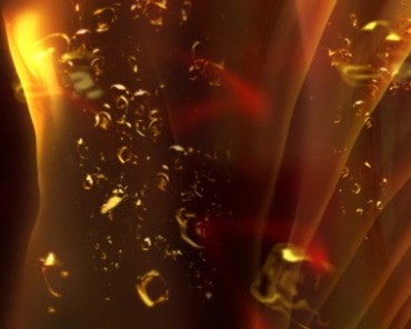 金色泡泡气泡上浮动态背景视频素材