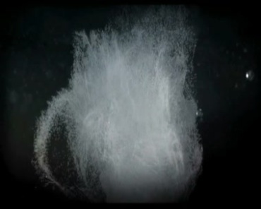 白色烟雾烟尘爆炸爆裂粒子视频素材