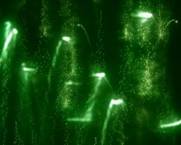 绿色炫光悬浮粒子动态特效视频素材