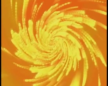 旋转的黄色图案旋涡发散视频素材