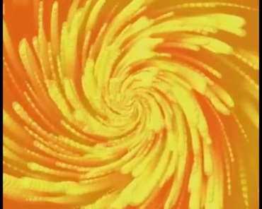 旋转的黄色图案旋涡发散视频素材