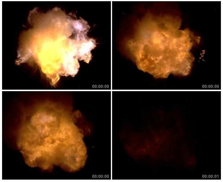 爆炸火球火团火气动态特效视频素材