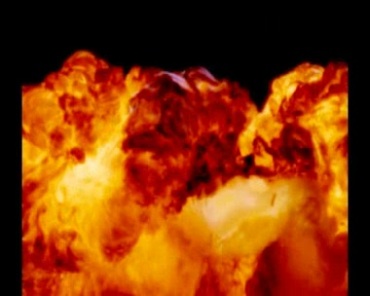 爆炸起火燃起火球火团窜起视频素材