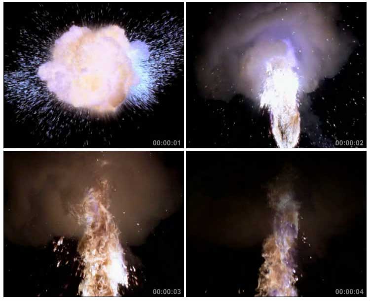 爆炸火星火焰粒子动态特效视频素材