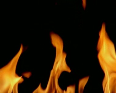 火焰燃烧火苗摇曳黑屏抠像特效视频素材