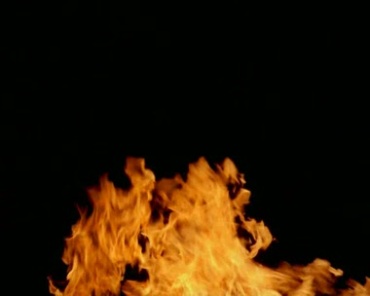 火焰燃烧大火在风中摇曳黑屏抠像动态特效视频素材