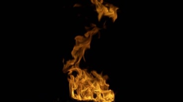 燃烧的火堆黑屏抠像特效视频素材