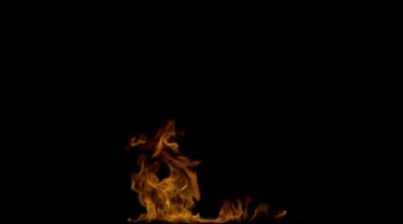 大火燃烧火焰火苗窜起黑屏抠像特效视频素材