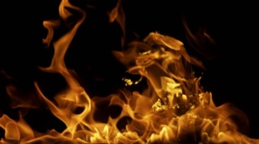 大火燃烧火焰火苗跳跃烈火抠像特效视频素材