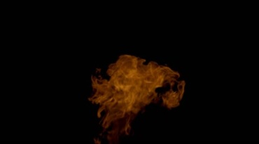 火焰球爆燃火团腾起影视黑屏抠像特效视频素材