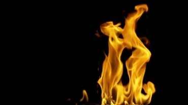 小火燃烧成大火，火焰火苗视频素材