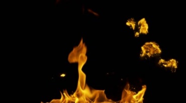 火焰腾起火苗跳跃黑屏抠像特效视频素材