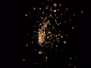 礼花喷射闪光火花粒子黑屏特效视频素材