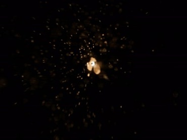 火焰火花粒子喷射黑屏抠像特效视频素材