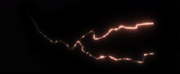 4K空中闪电电弧电流带抠像通道特效视频素材