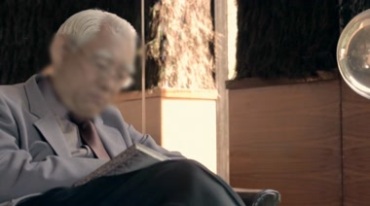老人读书看报打牌疗养院养老休闲生活视频素材