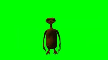 外星人ET绿幕免抠像影视特效视频素材
