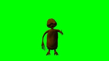 外星人ET绿幕免抠像影视特效视频素材