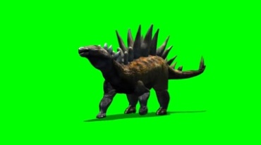 恐龙棘背龙剑龙绿幕免抠像影视特效视频素材