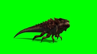 外星生物怪兽虫子张嘴袭击攻击绿幕抠像特效视频素材
