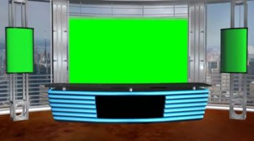 虚拟演播厅背景大屏幕绿幕抠像特效视频素材