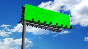 绿色屏幕户外广告牌特效视频素材