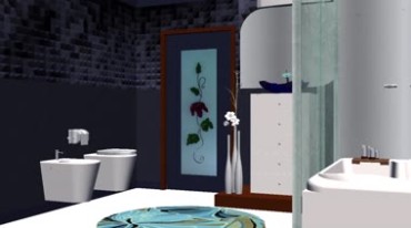 豪华卫生间厕所卫浴样本间视频素材