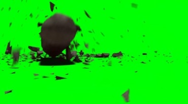 槽罐油罐撞击碰撞翻滚撞碎绿幕免抠像特效视频素材