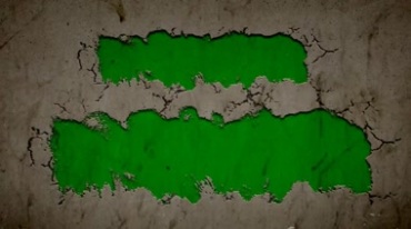 墙体墙皮掉落剥落绿屏免抠像影视特效视频素材
