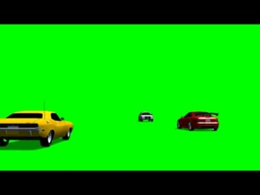 汽车撞车侧翻绿幕免抠像影视特效视频素材