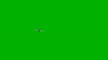 飞机飞越坠毁坠机爆炸绿布抠像影视特效视频素材
