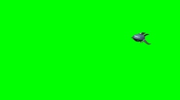 飞船飞行器装载导弹武器绿幕抠像影视特效视频素材