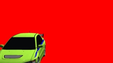 小汽车轿车行驶抠图特效视频素材