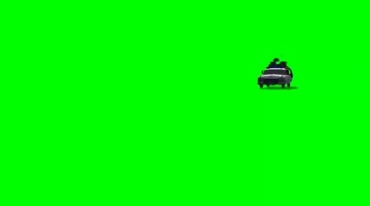 旅行车家用车行李架绿布抠像特效视频素材