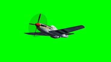 螺旋桨战机二战飞机飞行绿屏抠像影视特效视频素材