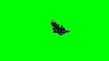 太空战舰宇宙舰船绿幕抠像影视特效视频素材
