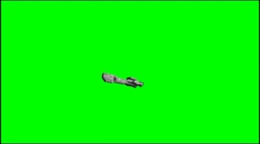 宇宙飞船战舰突然飞走特效绿屏抠像影视视频素材