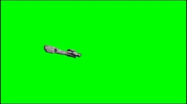 宇宙飞船战舰突然飞走特效绿屏抠像影视视频素材