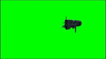 太空战舰宇宙飞船绿幕抠像影视特效视频素材