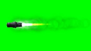 喷气式涡轮发动机喷射火焰绿屏抠像特效视频素材