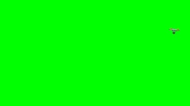 外星飞船星际迷航飞行器绿布抠像影视特效视频素材