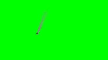 直升机飞行故障冒黑烟迫降绿屏抠像影视特效视频素材
