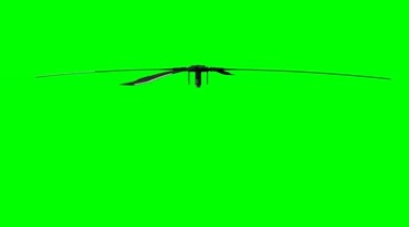 直升机旋翼叶片旋转动画绿幕抠像特效视频素材