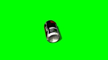 易拉罐啤酒罐绿屏免抠像影视特效视频素材