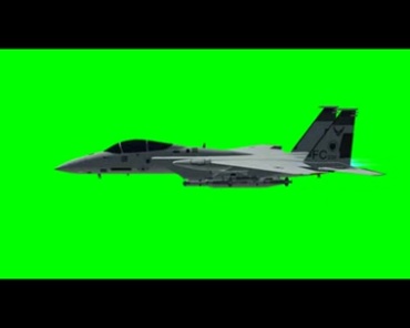 喷气式战斗机F15飞机飞行绿幕抠像特效视频素材