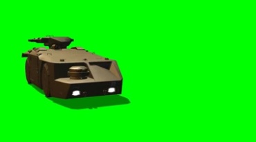 战场装甲车绿幕抠像影视特效视频素材
